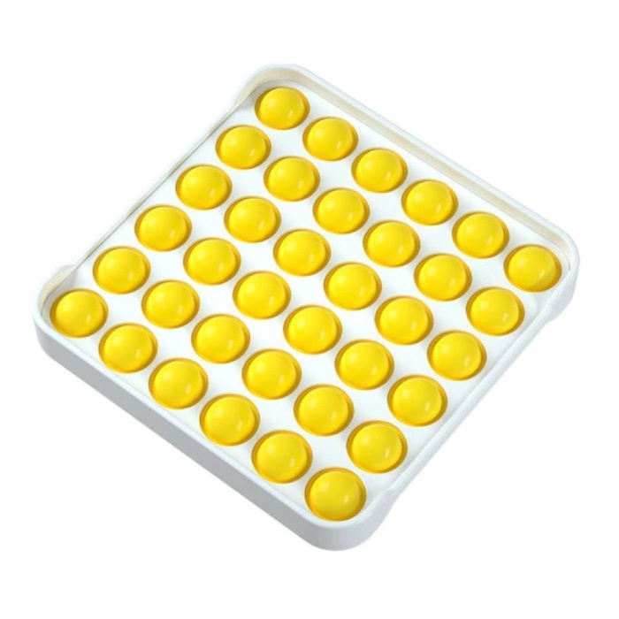 Pop It - Fidget Anti Stress Toy Bubble Toy Silicone Square Yellow