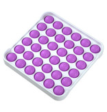 Stuff Certified® Pop It - Fidget Anti Stress Toy Bubble Toy Silicone Carré Violet