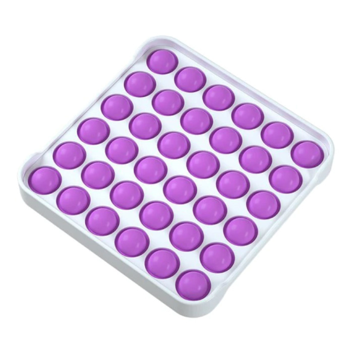 Pop It - Fidget Anti Stress Toy Bubble Toy Silicona Cuadrado Púrpura