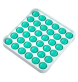 Stuff Certified® Pop It - Fidget Anti Stress Speelgoed Bubble Toy Siliconen Vierkant Blauw