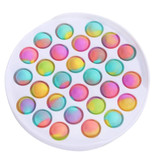Stuff Certified® Pop It - Zappeln Anti Stress Spielzeug Bubble Toy Silikon Runde Regenbogen