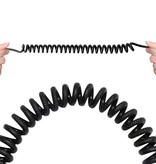 Nohon Gekräuseltes Ladekabel für Micro-USB - 2A Spiralfeder-Datenkabel 1,2 m Ladekabel rot