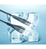 Nohon Curled Charging Cable USB-C - 2A Spiral Spring Data Cable 1.2 Meter Charger Cable Blue