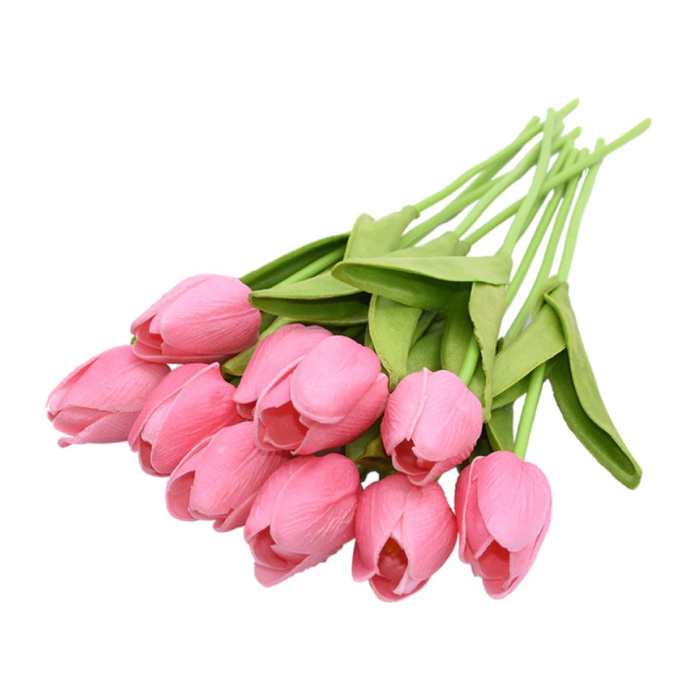 Bouquet di arte - tulipani fiori di seta tulipano bouquet di lusso decor ornamento rosa