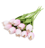 ZQNYCY Art Bouquet - Tulips Silk Flowers Tulip Luxury Bouquets Decor Ornament Pink