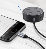 Robotsky Câble USB-C vers 3,5 mm AUX Jack audio plaqué or Type C 1,5 mètre - Noir
