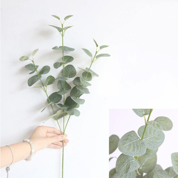 Art Bouquet - Plantes D'eucalyptus En Soie Plante Bouquets De Luxe Décor Ornement Vert