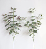 Kahaul Kunststrauß - Seide Eukalyptus Pflanzen Pflanze Luxus Blumensträuße Dekor Ornament Rot