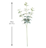 Kahaul Art Bouquet - Plantes D'eucalyptus En Soie Plante Bouquets De Luxe Décor Ornement Rouge