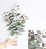 Kahaul Art Bouquet - Plantes D'eucalyptus En Soie Plante Bouquets De Luxe Décor Ornement Rouge