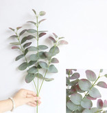 Kahaul Kunst Boeket - Zijden Eucalyptus Planten Plant Luxe Boeketten Decor Ornament Rood