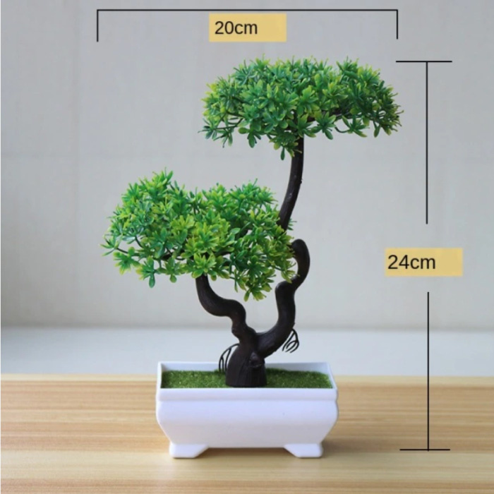 Sztuczne drzewo Bonsai - rośliny Fałszywa roślina Plastikowa ozdoba dekoracyjna