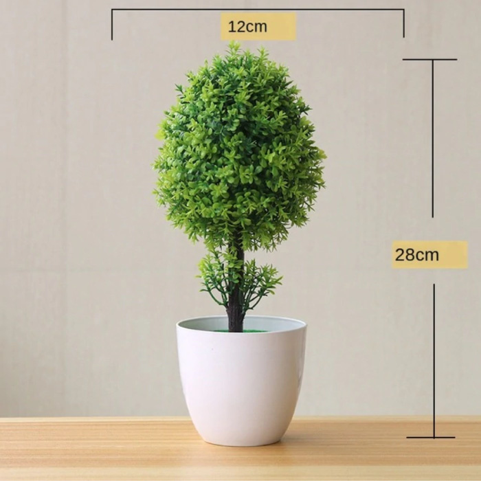 Artificial Bonsai Tree - Plants Fake Plant Plastic Decoration Ornament