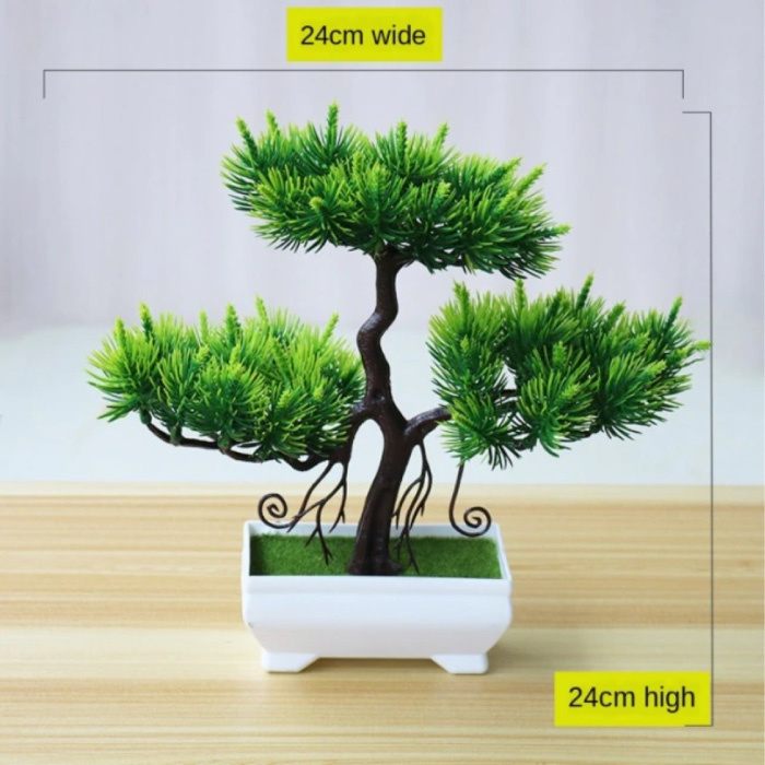 Albero bonsai artificiale - Piante finte piante ornamentali in plastica