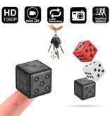 MiTwoo SQ16 Mini Security Camera Dice - Kamera 1080p HD Detektor ruchu Alarm Czarny