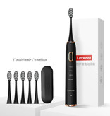 Lenovo Electric Toothbrush Set 2 - Waterproof Sonic USB Charging Station Black