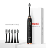 Lenovo Electric Toothbrush Set 1 - Waterproof Sonic USB Charging Station Black