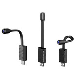 Hidden Spied Ker Mini kamera bezpieczeństwa z WiFi - zginana kamera 1080p HD Detektor ruchu Alarm czarny