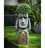 Stuff Certified® Estatua de la Isla de Pascua - Escultura de resina de adorno de decoración de jardín