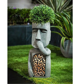 Stuff Certified® Estatua de la Isla de Pascua - Escultura de resina de adorno de decoración de jardín