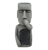 Stuff Certified® Estatua de la Isla de Pascua - Escultura de resina de adorno de decoración de jardín