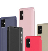 Stuff Certified® Smart View LED Flip Case Cover Hoesje Compatibel Met Samsung Galaxy S10 Plus Goud