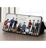 Stuff Certified® Smart View LED Flip Case Cover Hülle Kompatibel mit Samsung Galaxy Note 8 Rot