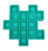 Stuff Certified® Pop It - Fidget Anti Stress Toy Bubble Toy Silikonowa kostka Puzzle Kawałek zielony