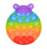 Stuff Certified® Hágalo estallar - Fidget Anti Stress Toy Bubble Toy Silicona Insecto Arco iris