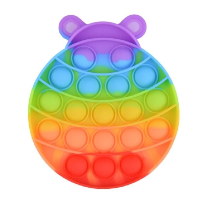 Pop It - Fidget Anti Stress Toy Bubble Toy Silicone Insect Rainbow