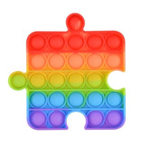 Stuff Certified® Pop It - Zappeln Anti Stress Spielzeug Bubble Toy Silikon Puzzleteil Regenbogen