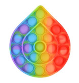 Stuff Certified® Pop It - Zappeln Anti Stress Spielzeug Bubble Toy Silikon Drop Rainbow