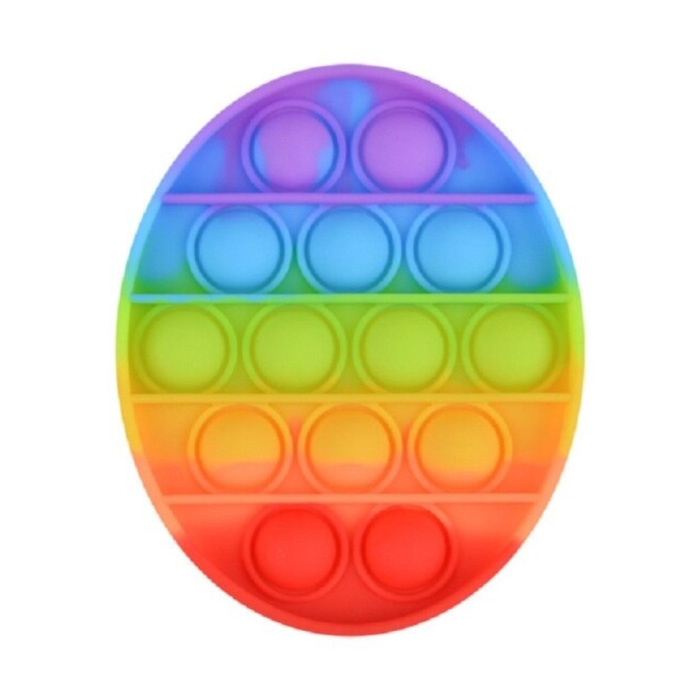 Pop It - Fidget Anti Stress Toy Bubble Toy Silicone Egg Rainbow