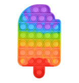 Stuff Certified® Pop It - Zappeln Anti Stress Spielzeug Bubble Toy Silikonbär Regenbogen