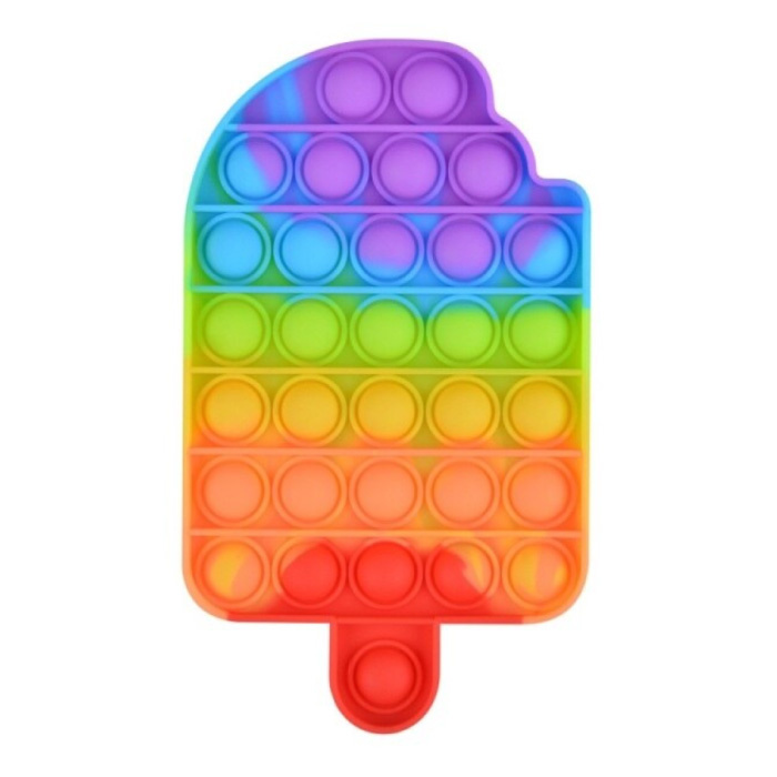 Hágalo estallar - Fidget Anti Stress Toy Bubble Toy Silicona Bear Rainbow