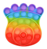 Stuff Certified® Pop It - Fidget Anti Stress Toy Bubble Toy Silicone Octopus Rainbow