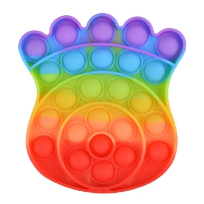 Pop It - Fidget Anti Stress Toy Bubble Toy Silicone Octopus Rainbow