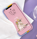 N1986N iPhone X Pop It Case - silikonowe etui na zabawki z bąbelkami Pokrowiec antystresowy w kolorze żółtym