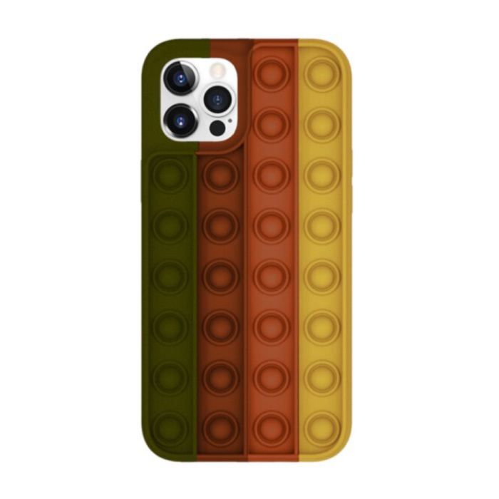 Custodia Pop It per iPhone 6 - Custodia in silicone per giocattoli con bolle anti-stress