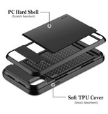 VRSDES iPhone XS Max - Étui portefeuille avec fente pour carte Business Gold