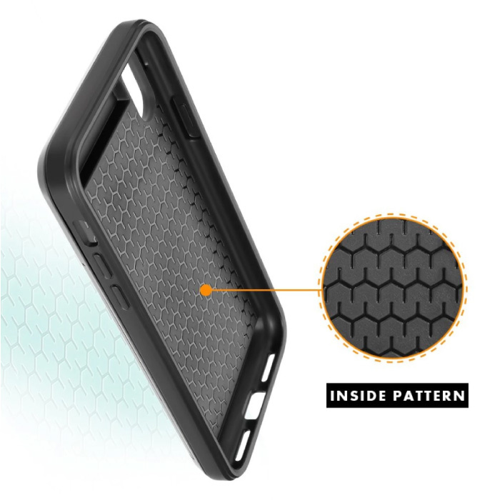 VRSDES Etui z kieszenią na karty portfela iPhone 7 Plus Business Red