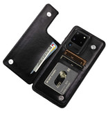 WeFor Skórzany portfel z klapką w stylu retro do Samsung Galaxy S10 - Portfel PU Skórzany pokrowiec Cas Case Brown