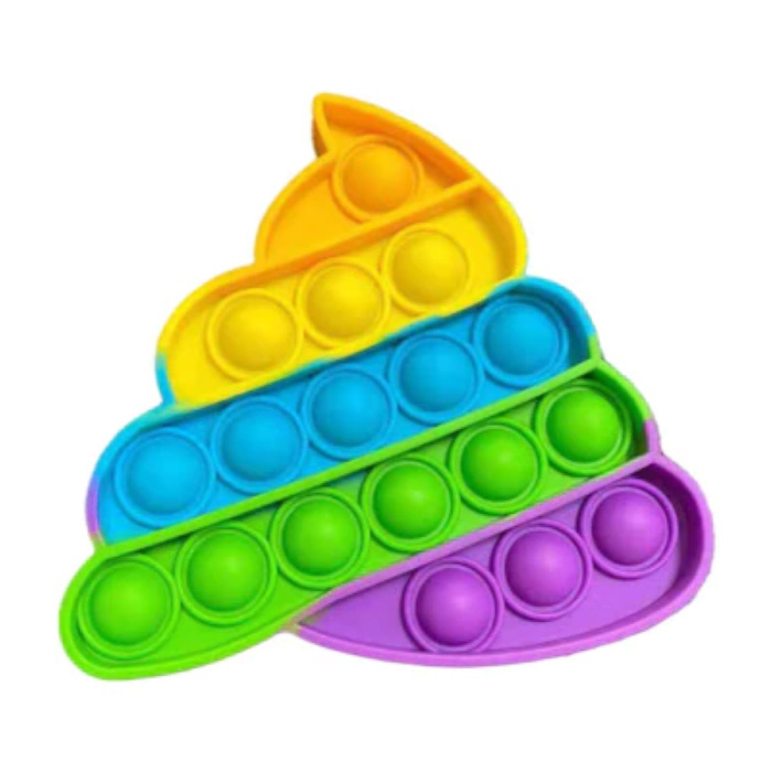 Pop It - Zappeln Anti Stress Spielzeug Bubble Toy Silikon Regenbogen