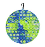 Stuff Certified® XL Pop It - Extra Large Fidget Giocattolo antistress Bubble Toy Cerchio in silicone Blu-Verde