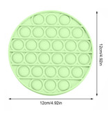 Stuff Certified® Luminoso Pop It - Glow in the Dark Fidget Anti Stress Toy Bubble Toy Silicone Round Green
