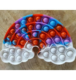 Stuff Certified® Pop It - Fidget Anti Stress Toy Bubble Toy Silicone Rainbow Red-Purple-Blue