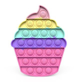 Stuff Certified® Pop It - Fidget Anti Stress Speelgoed Bubble Toy Siliconen Ijsje Regenboog