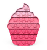Stuff Certified® Pop It - Zappeln Anti Stress Spielzeug Bubble Toy Silikon Eis Pink