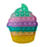 Stuff Certified® Pop It - Fidget Anti Stress Speelgoed Bubble Toy Siliconen Ijsje Regenboog