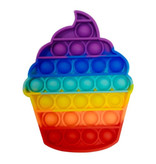 Stuff Certified® Pop It - Fidget Anti Stress Speelgoed Bubble Toy Siliconen Ijsje Regenboog